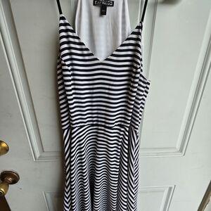 Express Striped Black and White Mini Dress